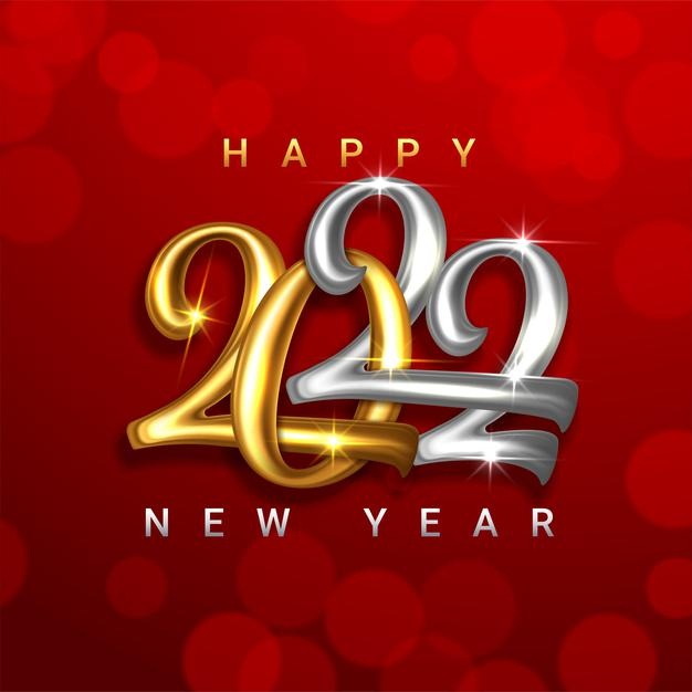 Happy New Year 2022 Advance Wishes Images: Happy New Year! (Designed by Vikas Vellanki)